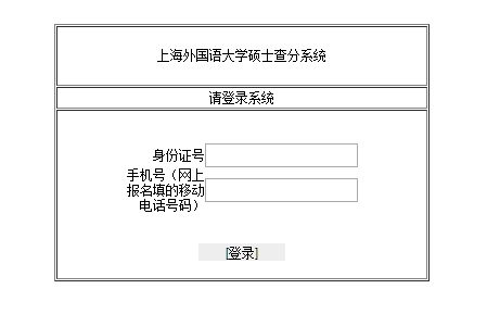 上海外国语大学2018年硕士研究生入学考试成绩查询入口开通